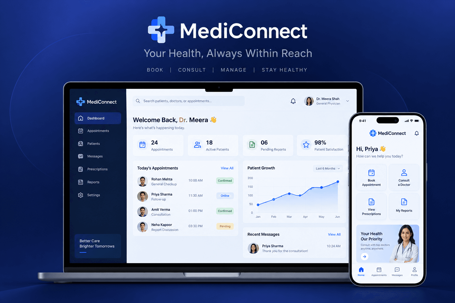 MediConnect Telehealth App Connecting Patients & Doctors
