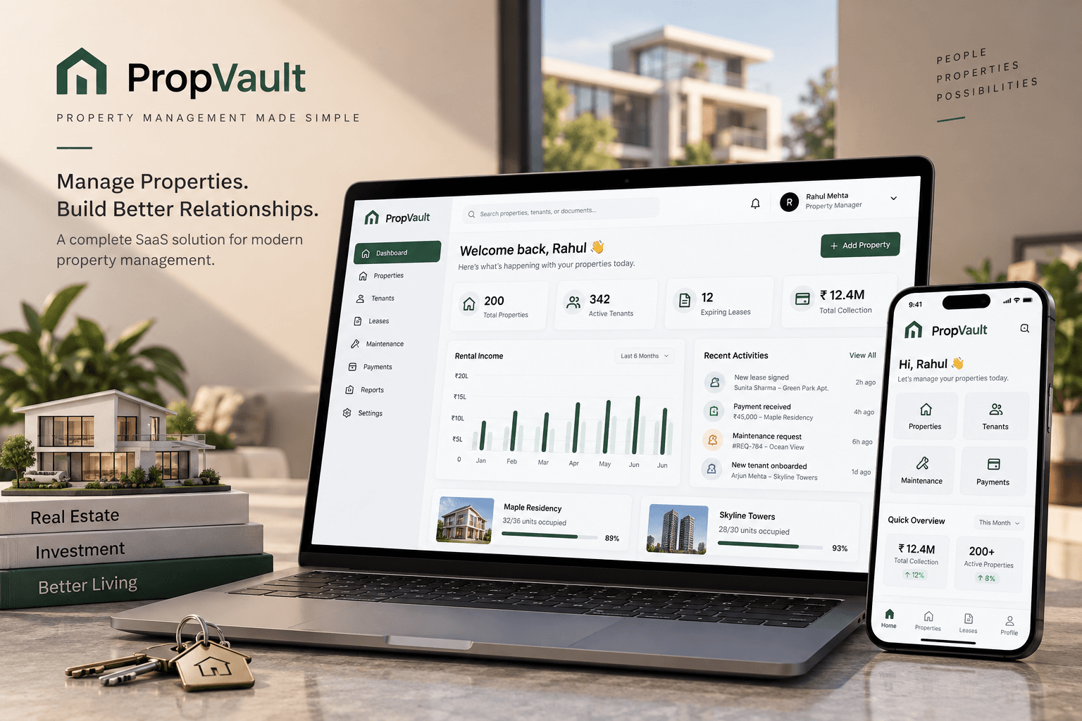 PropVault Automated Tenant & Lease SaaS Solutions